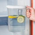 thumbnail image 1 of dajkiuy 0.48 Gallon/1.8 Litre Plastic Pitcher with Lid BPA-FREE Eco-Friendly Mix Drinks Water Jug for Hot/Cold Lemonade Juice Beverage Jar Ice Tea Kettle (60oz, White), 1 of 8
