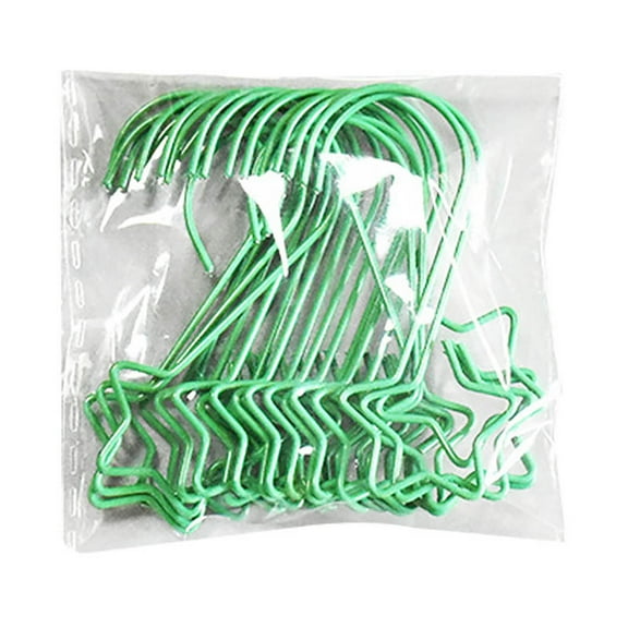 dajkiuy 20 Pack Decorative Ornament Hooks,Ornament Hangers for Christmas Tree Decoration,Star- Sharp Hooks for Wall Decoration,Metal Wire Hooks for Home Mount or Office Wall Decor
