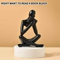 thumbnail image 1 of dajkiuy Abstract Figure Reading Statue Decorative Bookshelf Desk Ornament, 1 of 2