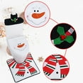 thumbnail image 1 of dajkiuy Christmas Bathroom Sets Toilet Seat Cover Decorations,3PC Snowman Bathroom Decor Xmas White Toilet Lid Tank Cover,Towel for Christmas Decorations Indoor Home, 1 of 6