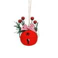 thumbnail image 1 of dajkiuy Christmas Decorations Bell,Pine Needle Berry Bows,1 Pcs,2 Inch Diameter,Bells to Hang on Christmas Tree Vintage Door Knob Pendant Hanging Ornaments for Xmas Holiday Tree Decor, 1 of 6