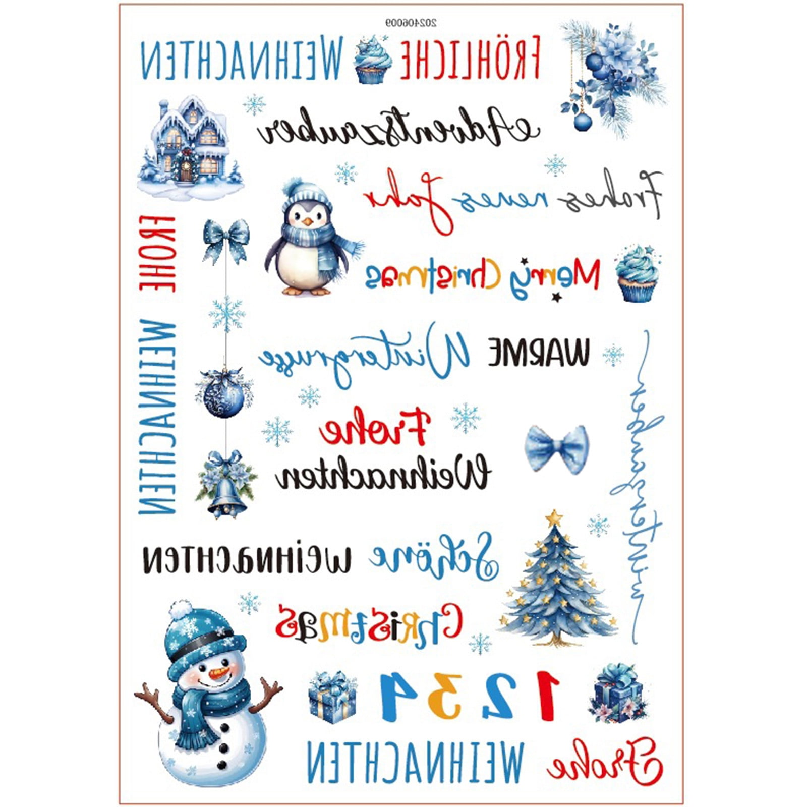 dajkiuy Christmas Inspirational Vinyl Stickers for Crafts Scrapbooking ...
