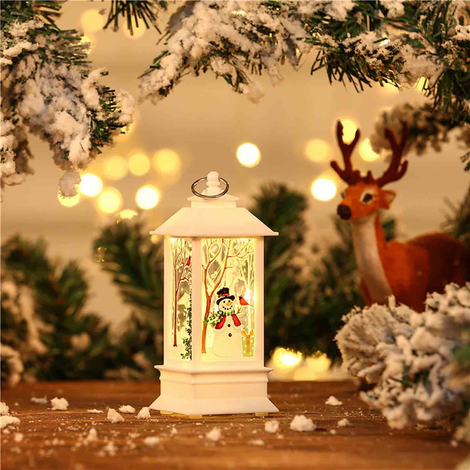 Palla Di Neve LED Roman INC. Con Pino E Glitter – 21,6 Cm, Luci Tricolore - 3