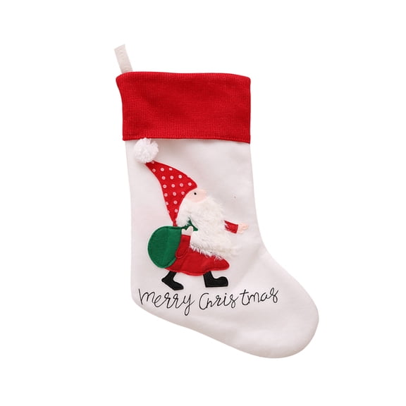 dajkiuy Christmas Socks Decorations 11inch Large Christmas Hanging Gifts Personalized Xmas Stockings Santa Claus Design Xmas Stocking for Family Holiday Christmas Party Decorations