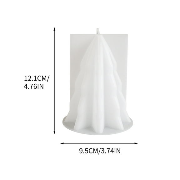 dajkiuy Christmas Tree Candle Molds 3D DIY Silicone Candle Mold Resin Casting Mold Xmas Pine Tree Soap Mold for Chocolate Cake Decoration Festival Home Decoration