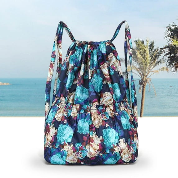 dajkiuy Drawstring Foldable Large Capacity Wet And Dry Separation Backpack