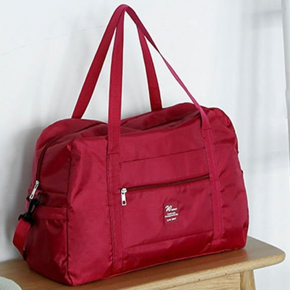 dajkiuy Foldable Travel Duffel Bag Tote Carry On Luggage Sport Duffle Week-ender Overnight For Women And Girls