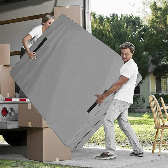 dajkiuy Mattress Bag With Handles For Moving And Storage– Heavy Duty Tarp Reusable Mattress Storage Bag – Easy Carrier Mattress Moving Cover