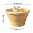thumbnail image 1 of dajkiuy Plastic Flower Pots Indoor And Outdoor Balcony Downspout Planting Vegetables Green Basket Flower Box Large Wall-mounted Hotel Small Flower Pots, 1 of 4