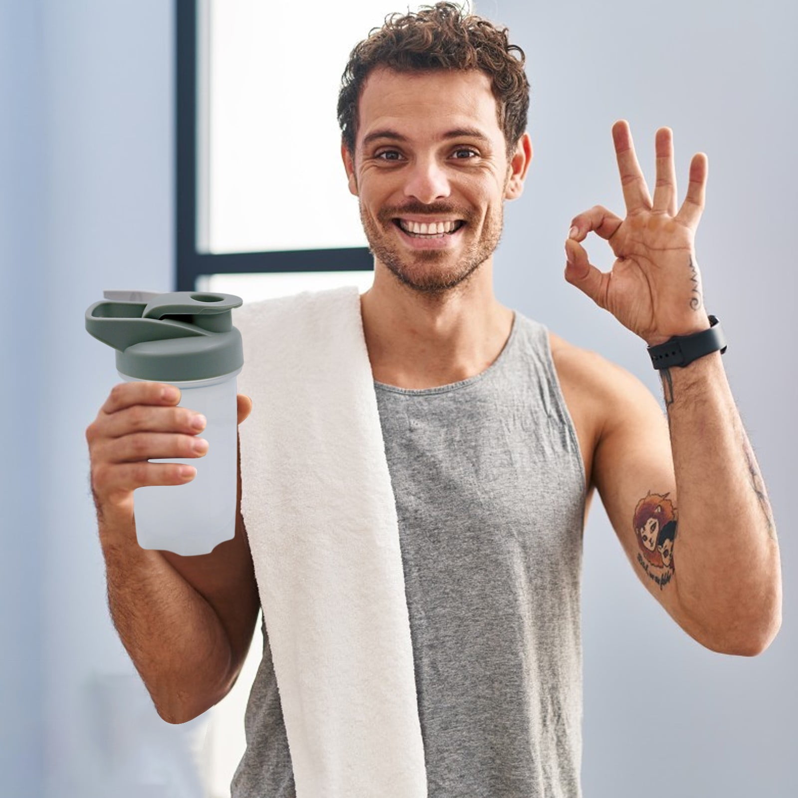 dajkiuy Clearance Protein Shaker Bottle,Blender Shaker Bottle,Premium