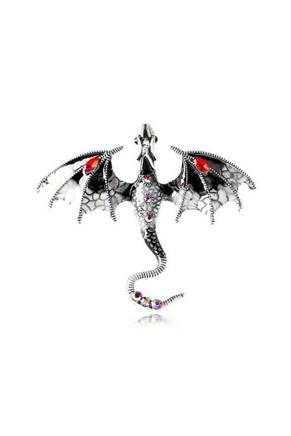 Retro Oil Dripping Dragon Style Brooch Personalized Coat Accessories Pin Jewelry
