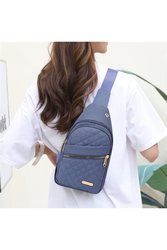 Small Sling Backpack Crossbody Sling Bag, Chest Bag Daypack Fanny Pack Cross Body Bag for Outdoors Hiking Traveling，Perfect the gifts For Woman,Blue