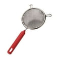 thumbnail image 1 of dajkiuy Stainless Steel Strainer with Long Handle, Extra Fine Mesh Strainer with Handle,Stainless Steel Sieve Strainers for Kitchen Rice Juice(4.3 Inch), 1 of 2