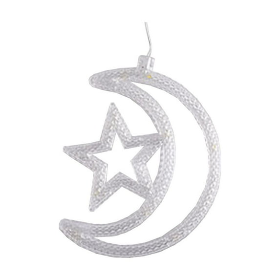 dajkiuy Suction Cup LED Light Christmas Snowflake Santa Deer Hanging Pendant Lamp Ornaments Xmas Decoration For Home Navidad New Year