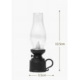 thumbnail image 1 of dajkiuy Vintage LED Kerosene Lamp Christmas Retro Candle Lamp Desktop Electronic Lamp Ornaments for Xmas Party - Black (Large) without Battery, 1 of 2