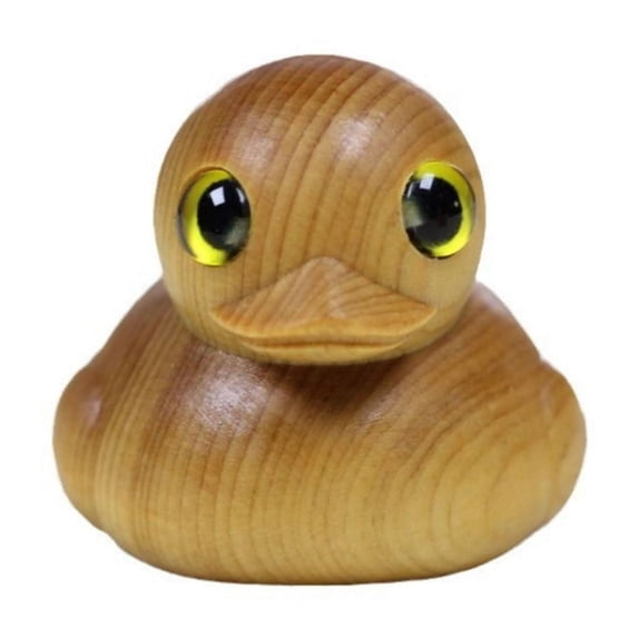 dajkiuy Wood Ducks,Mini Wooden Duck Figurine,Cute Duck Wooden Sculptures Handmade Accents Craft,Cartoons Yellow Ducks, Small Animal Figurine for Home Office Table Decoration