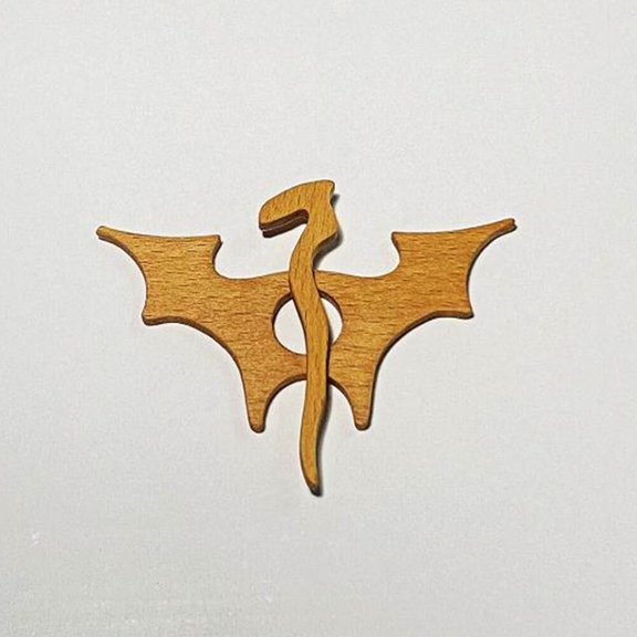 dajkiuy Wooden Brooch Pin With Cute Image Design Brooch, Sweater Clip, Vintage Shawl Pin Natural Wooden Brooch Pin