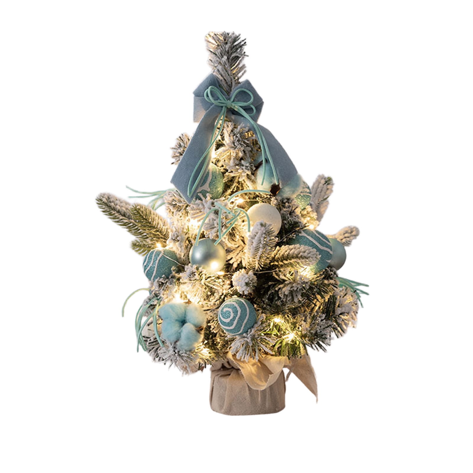 dajkiuy Desktop Mini Christmas Tree Small Artificial Christmas Trees ...