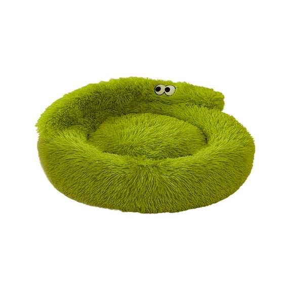 dajkiuy Dog Bed & Cat Bed for Indoor Cats, Washable Round Cozy Soft Pet Bed for Puppy and Kitten, 15.7 Inch