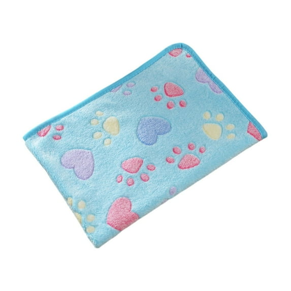 dajkiuy Dog Blanket for Small Dogs, Washable Pet Blankets with Soft Warm Flannel Fleece, Reusable Puppy Pads for Dog Bed & Couch (30x20 inch,Blue)