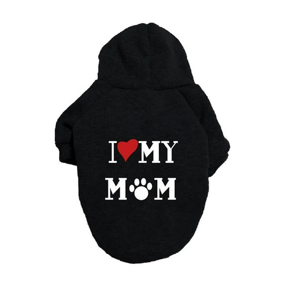 dajkiuy Dog Hoodie,Dog Sweater,Dog Polyester Sweaters Pet Warm Sweatshirt Pet Pullover Dog Clothes Soft Warm Puppy Vest for Small Medium Large Dogs (Black,M-20.5 inch)