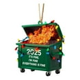 thumbnail image 1 of dajkiuy Dumpster Fire Christmas Ornaments, Funny Holiday Decoration, Dumpster Fire Gifts for Men Women, Unique New Year Decor, Christmas Tree Ornaments, 1 of 2