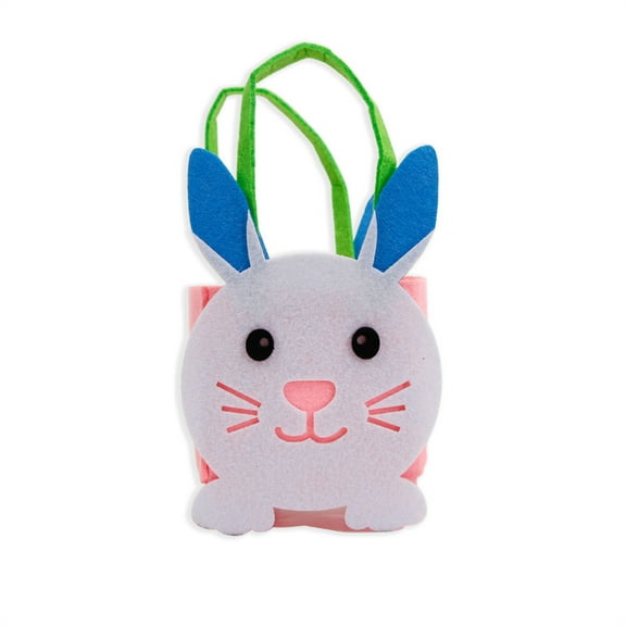 dajkiuy Easter Basket,Easter Bags for Kids,Diy Easter Bunny Baskets Bucket Tote Gifts Bags with Handle,Eggs Hunting Toys, Easter Decorations Party Favor Supplies