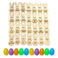 thumbnail image 1 of dajkiuy Easter Basket Egg Tokens for Egg Hunt, Include 28 PCS Easter Tokens with Engraved Sayings and 10 PCS Fillable Easter Eggs for Easter Egg Hunt Prize Games Party favor, 1 of 5