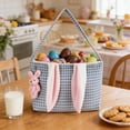 thumbnail image 1 of dajkiuy Easter Bunny Basket Bags, Rabbit Bucket Tote with Ears for Easter Egg Hunts Decorations, Candy Gifts Storage, 1 of 6