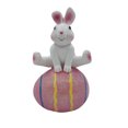 thumbnail image 1 of dajkiuy Easter Bunny Egg Decorations Resin Spring Easter Rabbit Decor Figurine Tabletop Decoration for Party Home Holiday, 1 of 6