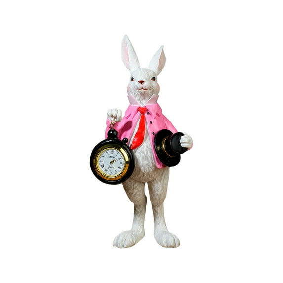 dajkiuy Easter Bunny Figurines, Indoor Bunny Statues for Home Living Room Bedroom Easter Decorations