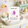thumbnail image 1 of dajkiuy Easter Bunny Pocket Hug, Mini Rabbit with Card, Easter Gifts for Family Coworkers and Friends, 1 of 6