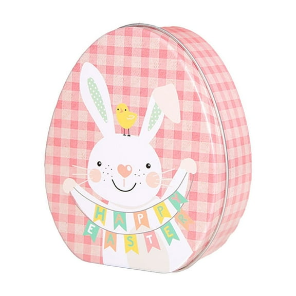 dajkiuy Easter Candy Box,Easter Gift Packaging Box,Foods Storage Container Tin for Candy Cookies Chocolate Snacks Easter Party,Easter Party Favors Supplies (1 Pcs)