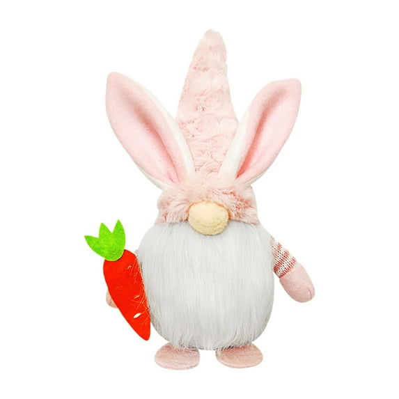 dajkiuy Easter Gnomes Plush Decoration,1 PCS Bunny Dolls with Easter Egg Handmade Faceless Elf Dwarf Spring Home Decor Gift for Kids Wife Daughter,Table Ornaments Tiered Tray