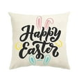 thumbnail image 1 of dajkiuy Easter Pillow Covers,Spring Pillow Covers 18x18,Outdoor Pillow Covers Spring Farmhouse Throw Pillow Cover Garden Linen Cushion Case for Home Decor, 1 of 6