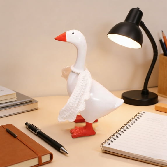 dajkiuy Easter Porch Goose Outfits for 23" Lawn Goose Statue, for Easter Party Patio Yard Outdoor Decoration