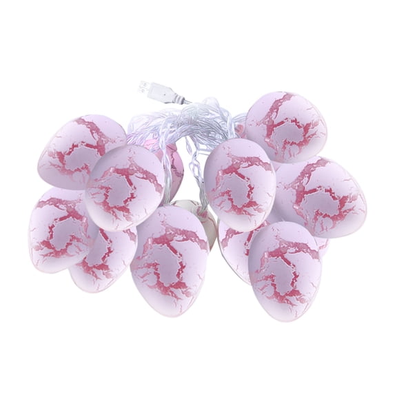 dajkiuy Easter String Lights,Easter Lights Decorations,4.92FT 10 LED Easter Egg Lights USB Powerd,Easter Egg String Lights for Spring Decor Easter Decorations for the Home Yard Tree(Pink)