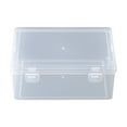 thumbnail image 1 of dajkiuy Extra Large Plastic Pencil Box Stackable Translucent Clear Pencil Caase Crayon Box,Marker Organizer Art Supply Storage Organizer for Gel Pens Pencils Erasers Tape Markers etc(Size M), 1 of 5