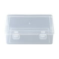 thumbnail image 1 of dajkiuy Extra Large Plastic Pencil Box Stackable Translucent Clear Pencil Caase Crayon Box,Marker Organizer Art Supply Storage Organizer for Gel Pens Pencils Erasers Tape Markers etc(Size S), 1 of 5