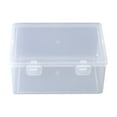 thumbnail image 1 of dajkiuy Extra Large Plastic Pencil Box Stackable Translucent Clear Pencil Caase Crayon Box,Marker Organizer Art Supply Storage Organizer for Gel Pens Pencils Erasers Tape Markers etc(Size L), 1 of 5
