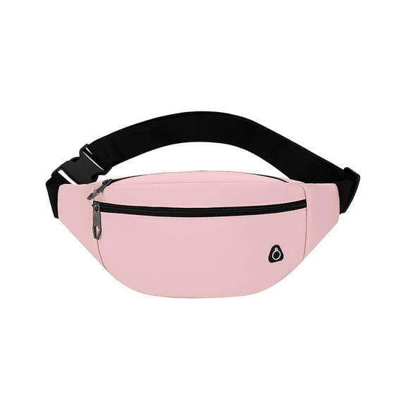 dajkiuy Fanny Pack for Women Men,Crossbody Bag with 2-Zipper Pockets,Adjustable Waist Bag Pack,One of the Most Popular Travel Essential Gifts for Walking,Traveling,Cycling and Shopping（Pink）