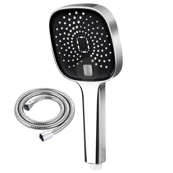 dajkiuy Filtered Shower Head with Handheld - 4 pray Mode High Pressure Shower Heads - Built-In Power Jet，Showerhead Set with Extra Long Hose (Silver)