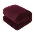 thumbnail image 1 of dajkiuy Flannel Fleece Throw Blanket,Soft Luxuries Throw Blanket Softest Warm Elegant Cozy Fleece Throw Blanket for Bed, Sofa, Couch, Travel, Camping, 28 x 40 inches (Wine), 1 of 5