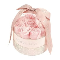 dajkiuy Gift Box with Lids,Roses Gift Box for Women, Romantic Valentines Preserved Roses Packaging Box with 9 Roses for Valentines Day Mothers Day Anniversary Birthday (Pink)