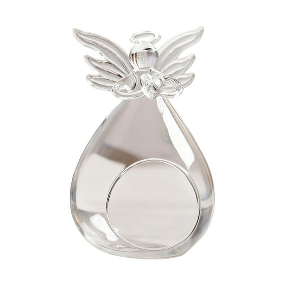 dajkiuy Glass Candle Holders, Angel Candleholders Decorative Glass Holders Candle Inside Decoration for Wedding Party Restaurant Hotel Garden