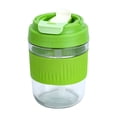 thumbnail image 1 of dajkiuy Glass Ice Hot Coffee Cup, Portable Travel Mug for Home Office, Leakproof, Easy to Carry, 1 of 6