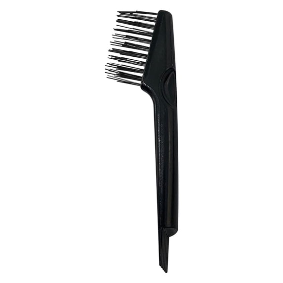 dajkiuy Hair Brush Cleaner Tool 2-in-1, Hair Brush Remover Rake for Removing Hair Dust, Mini Wet Hair Comb for Removing Dirt, Home Salon Use, Black, 1 Pieces