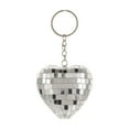 thumbnail image 1 of dajkiuy Heart Shaped Disco Ball Keychain, Mirror Disco Ball Keyring Party Favors for Party Supplies Decorations, 1 of 6