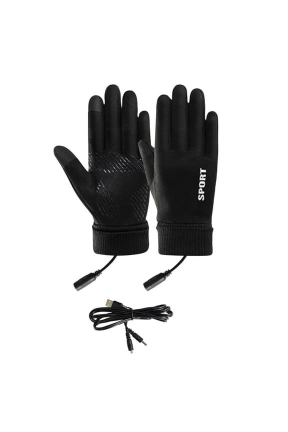 Heated Gloves for Men & Women, USB Electric Heating Gloves with Touchscreen, Winter Gloves for Motorcycle Skiing Hiking Cycling Hunting Outdoor Work(1 Pair Glove)