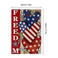thumbnail image 1 of dajkiuy Memorial Day Patriotic Garden Flag 12x18 Inch Double Sided, Veteran USA flag 4th of July Independence Day Yard Outdoor Decoration, 1 of 6
